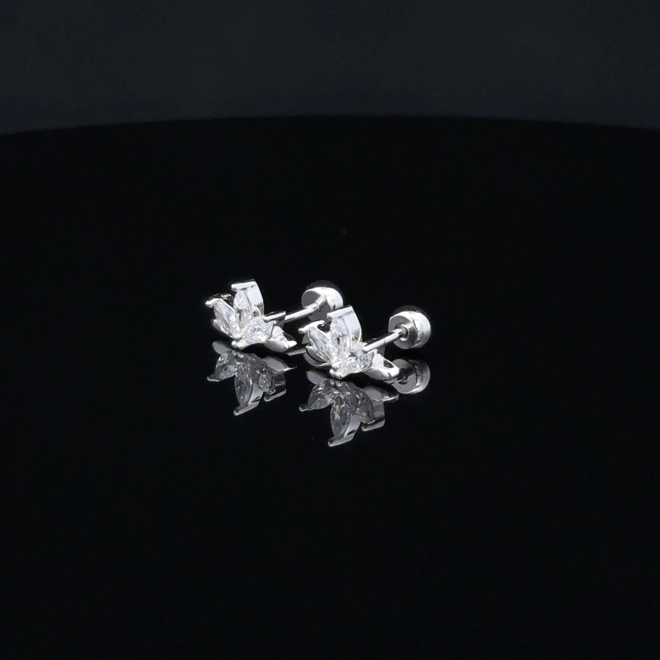 Silver 5 Thread Second Stud