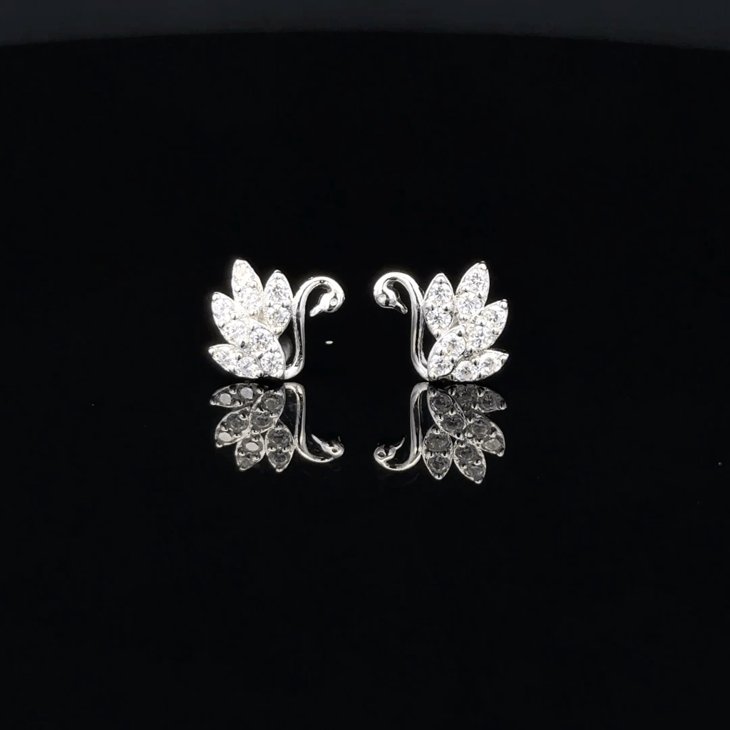 Silver Leaf Second Stud