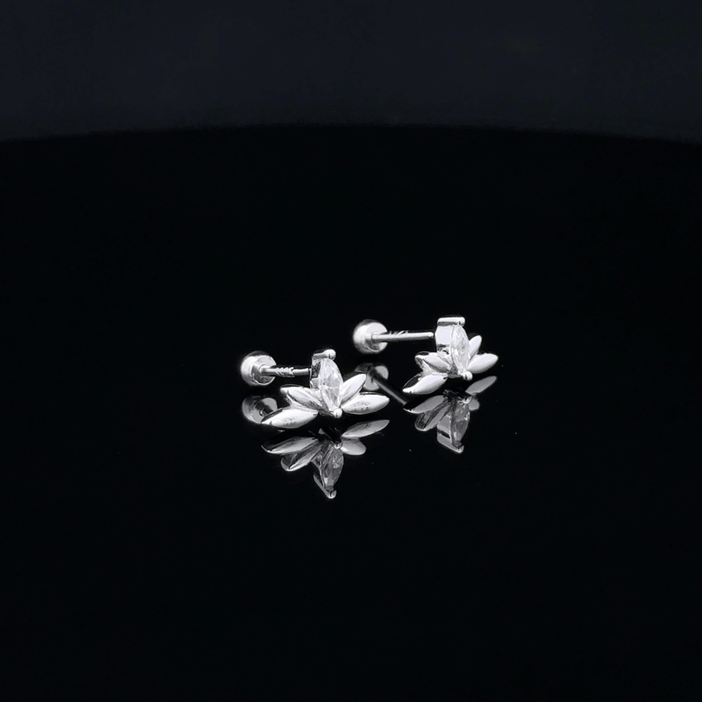 Silver 5 Stone Second Stud