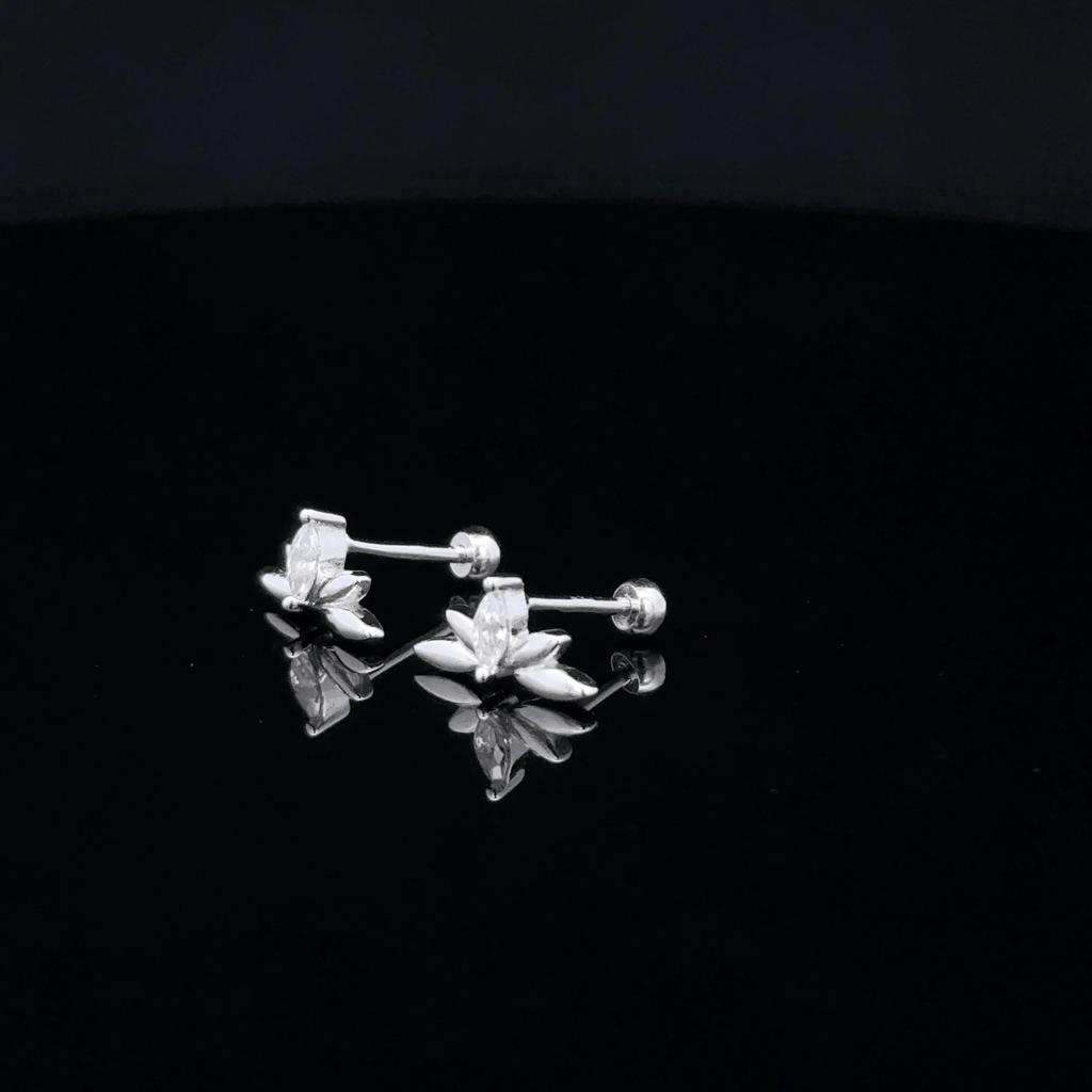 Silver 5 Stone Second Stud