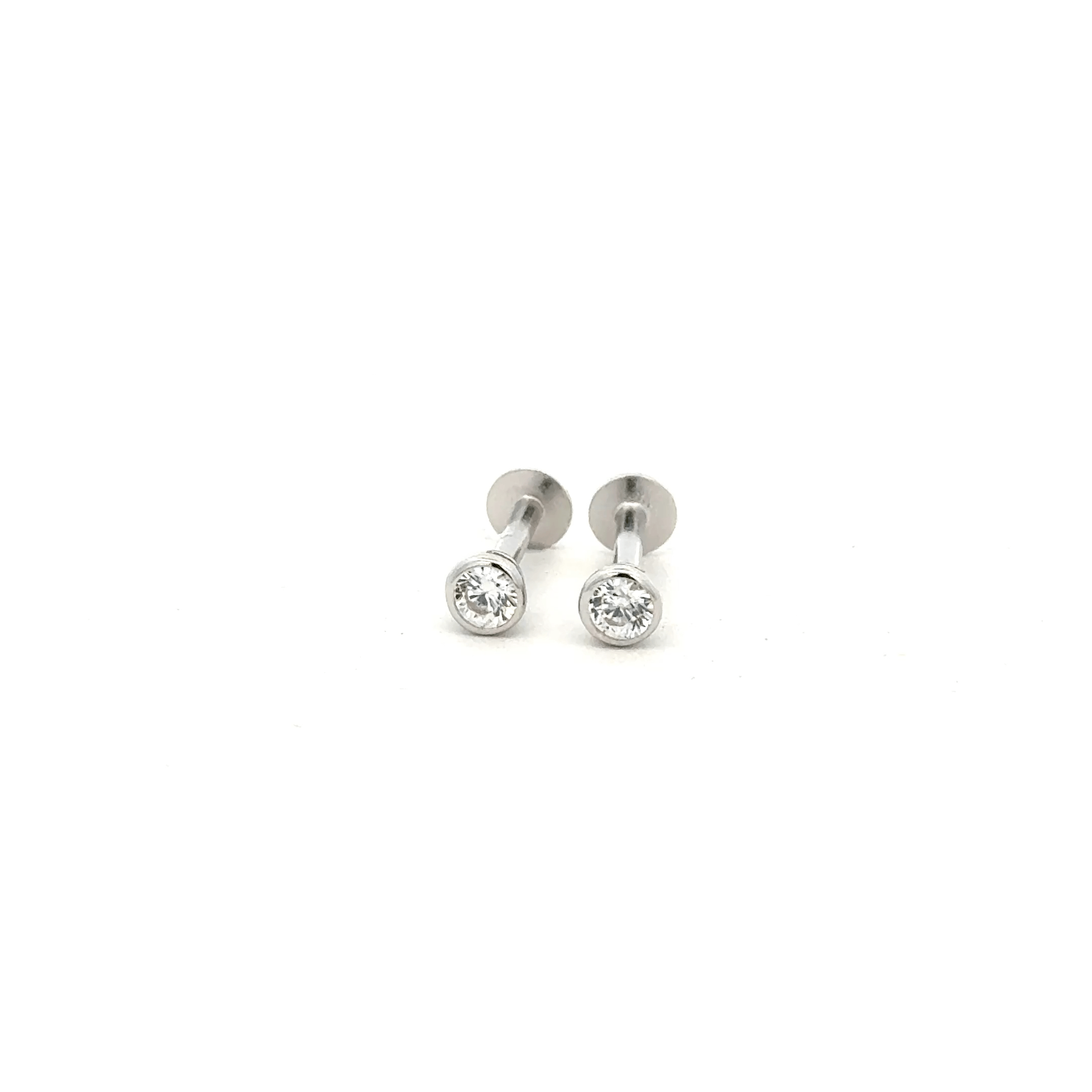 White Stone Stud
