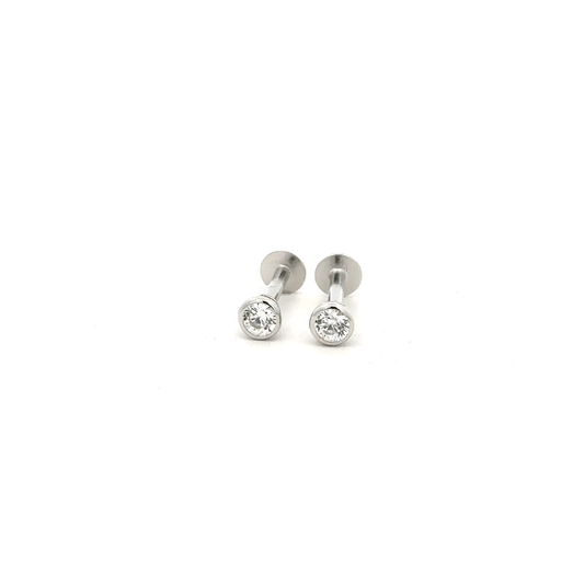 White Stone Stud