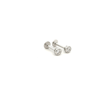 White Stone Stud