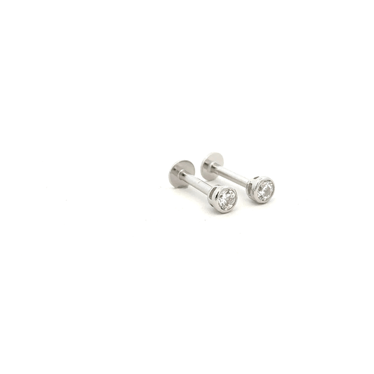White Stone Stud