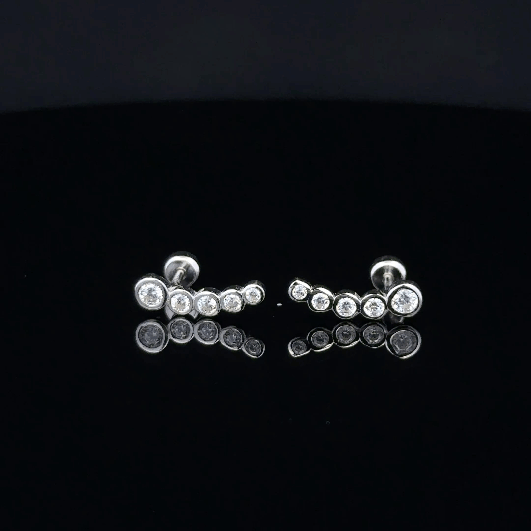 Silver 4 Stone Second Stud