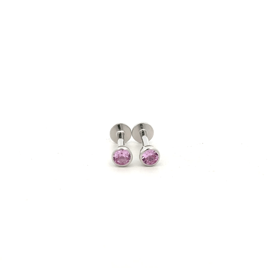 Pink Stone Stud