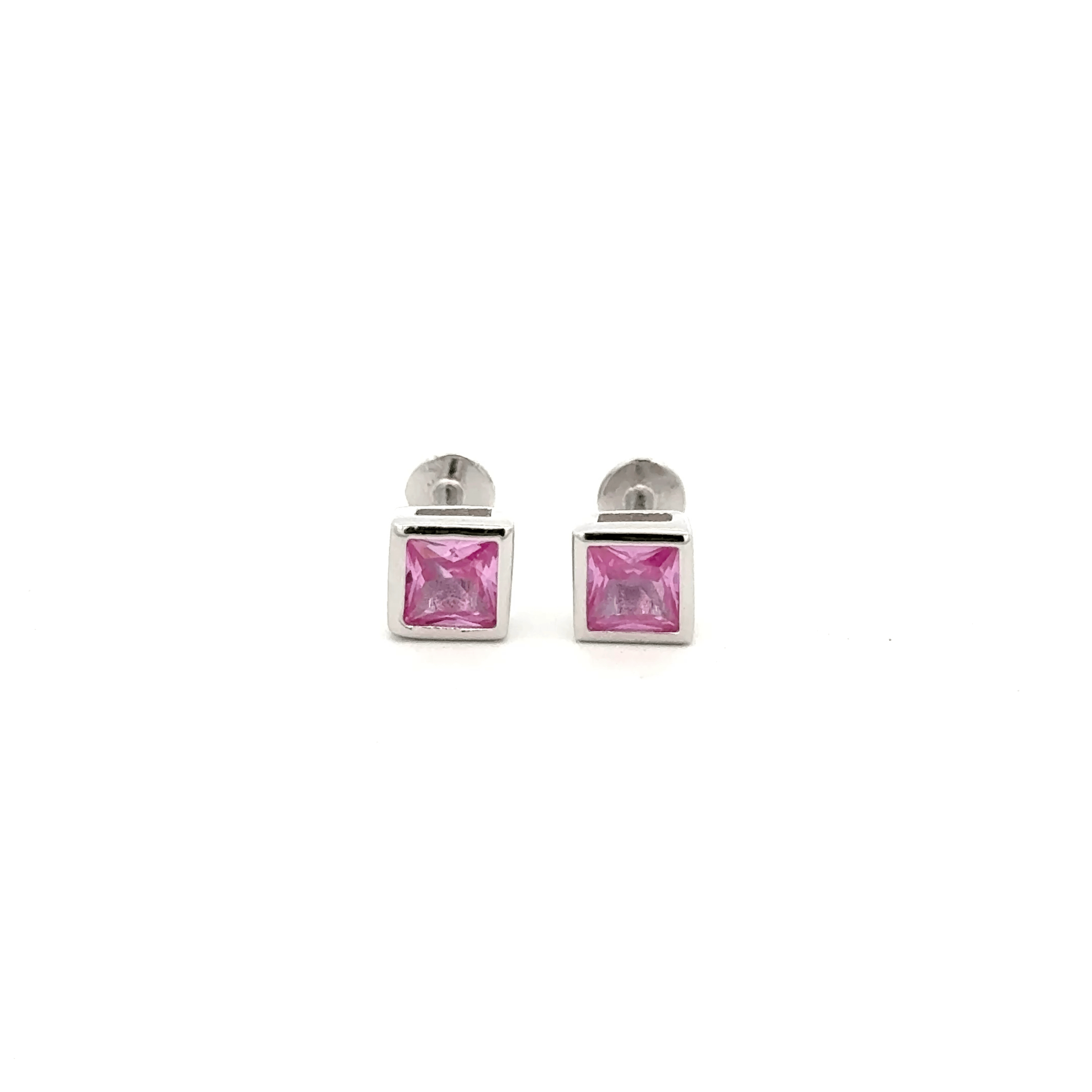 Pink Stone Stud