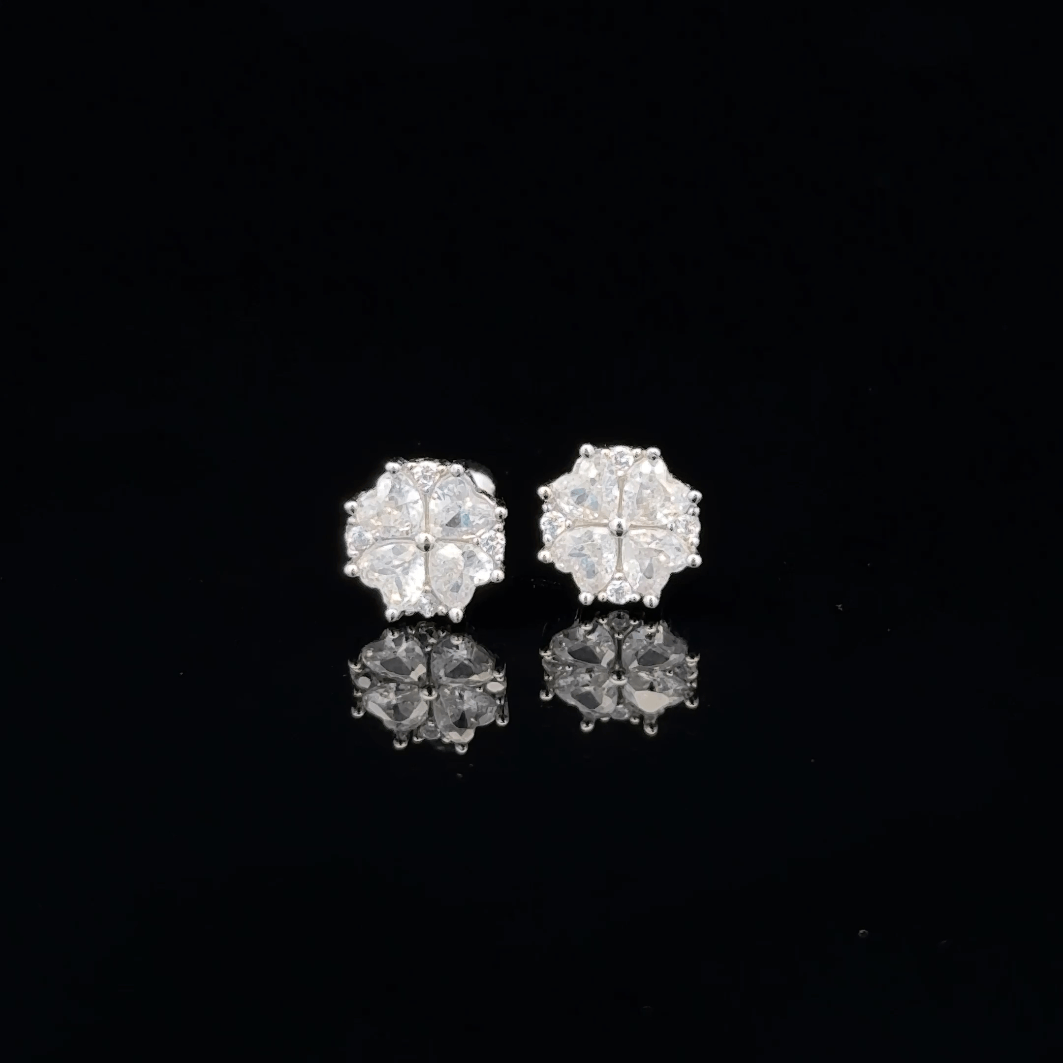Silver Hexagonal Second Stud