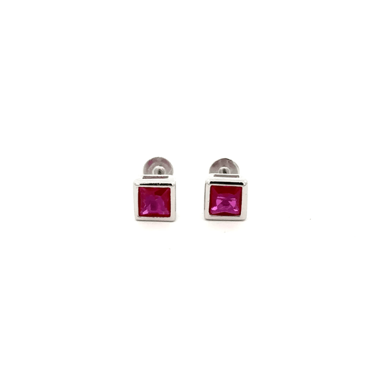 Pink Stone Stud