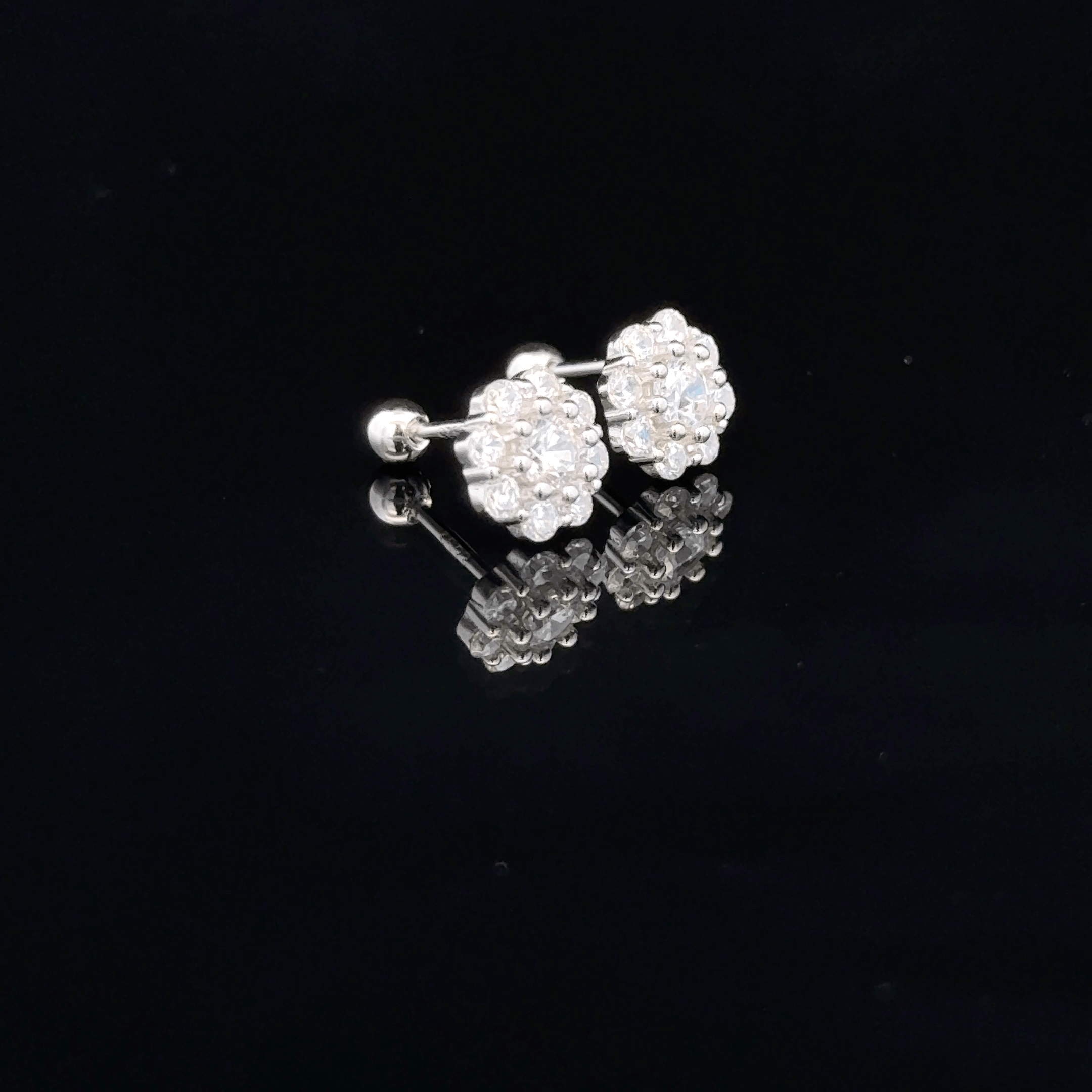 Flower shape second stud