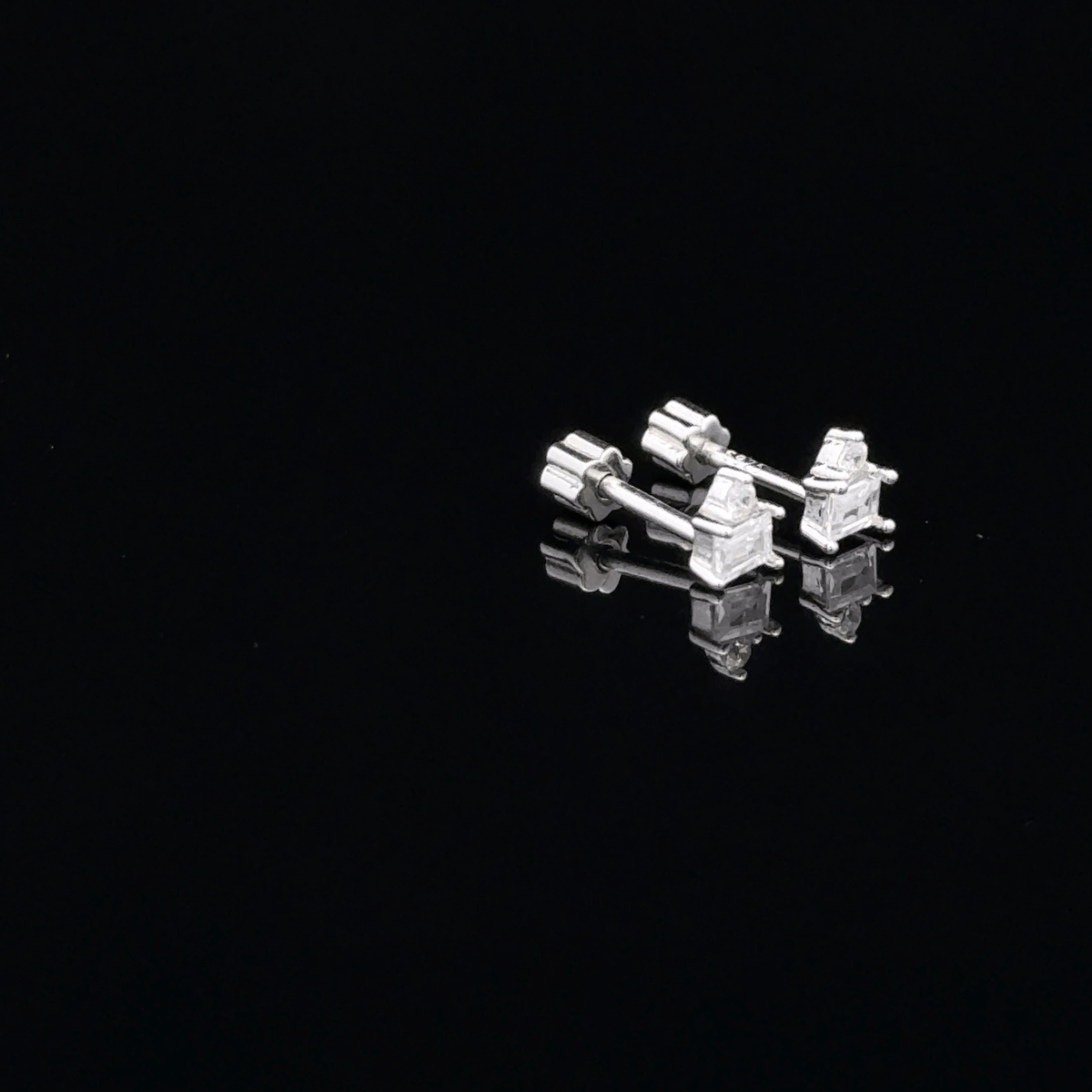 Square Stone Second Stud