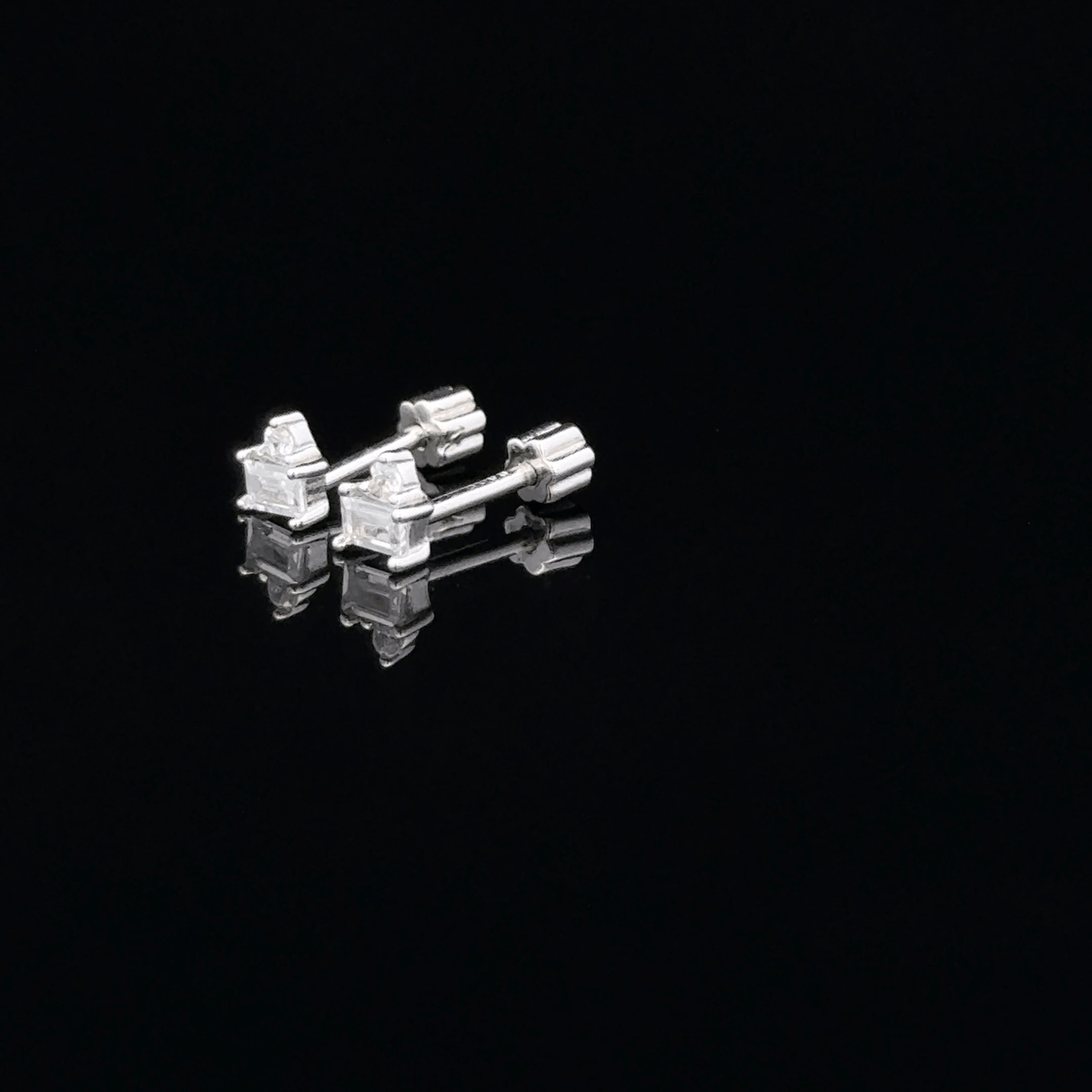 Square Stone Second Stud
