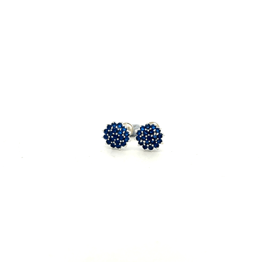 Multistone Blue Second Earring