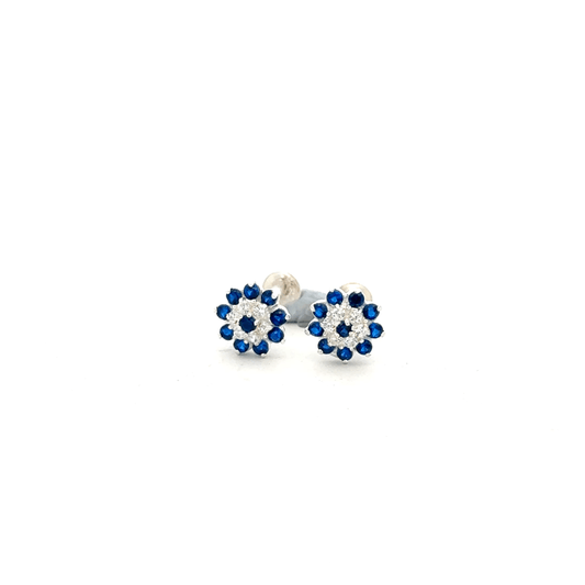 Multistone Blue Second Earring