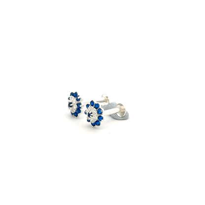 Multistone Blue Second Earring