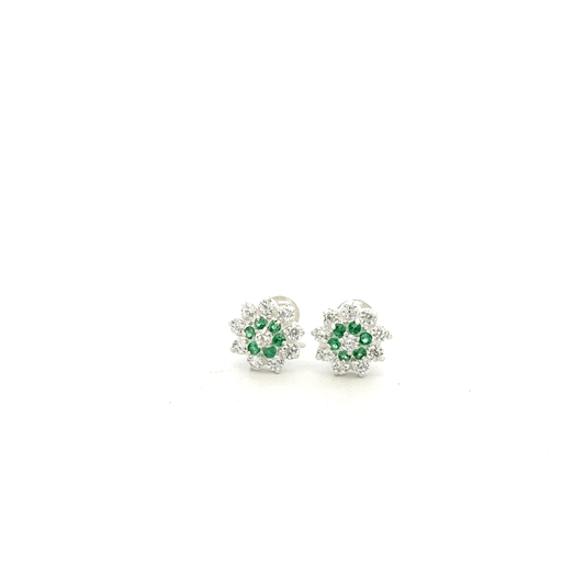 Multistone Green Second Earring