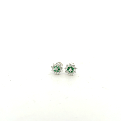 Multistone Green Second Earring
