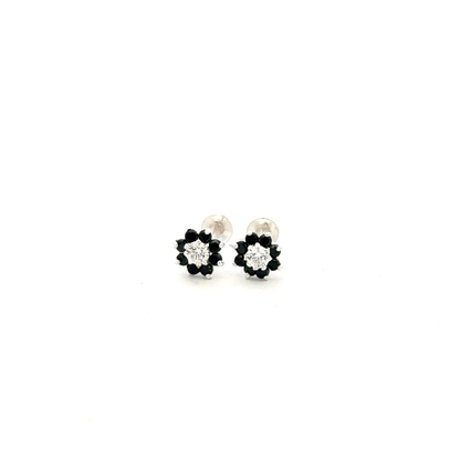Multistone Black Second Earring