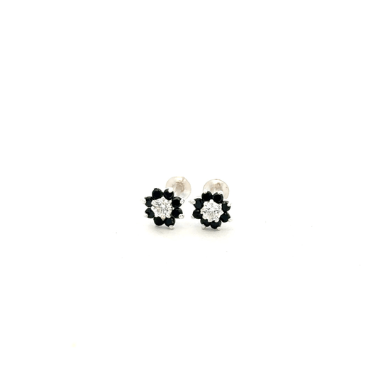 Multistone Black Second Earring