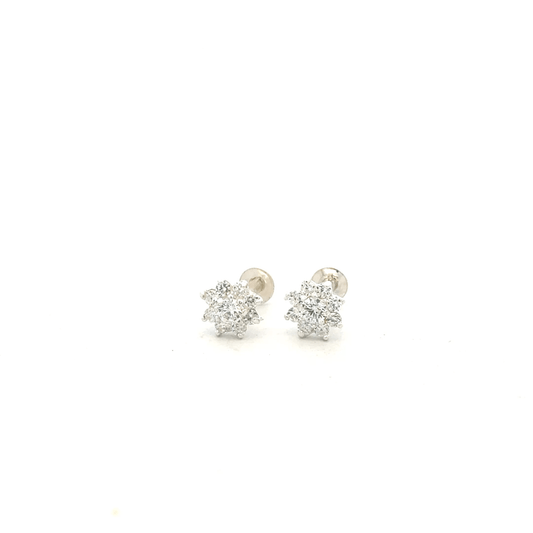 Multistone White Second Earring