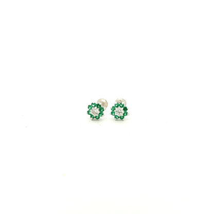 Multistone Green Second Earring