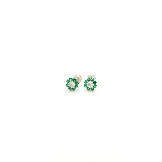Multistone Green Second Earring