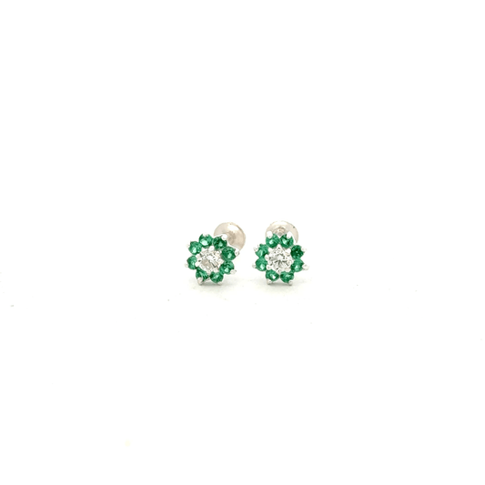 Multistone Green Second Earring