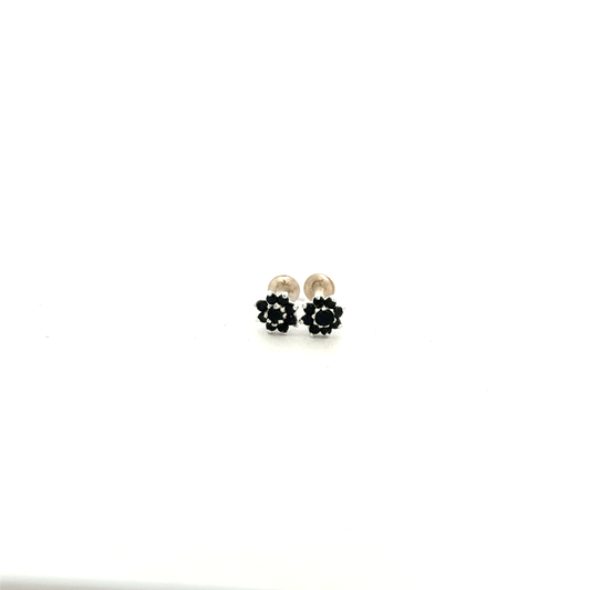 Multistone Black Second Earring