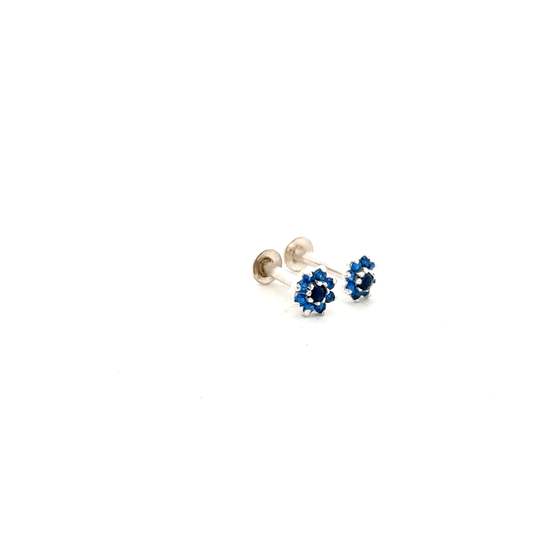Multistone Blue Second Earring
