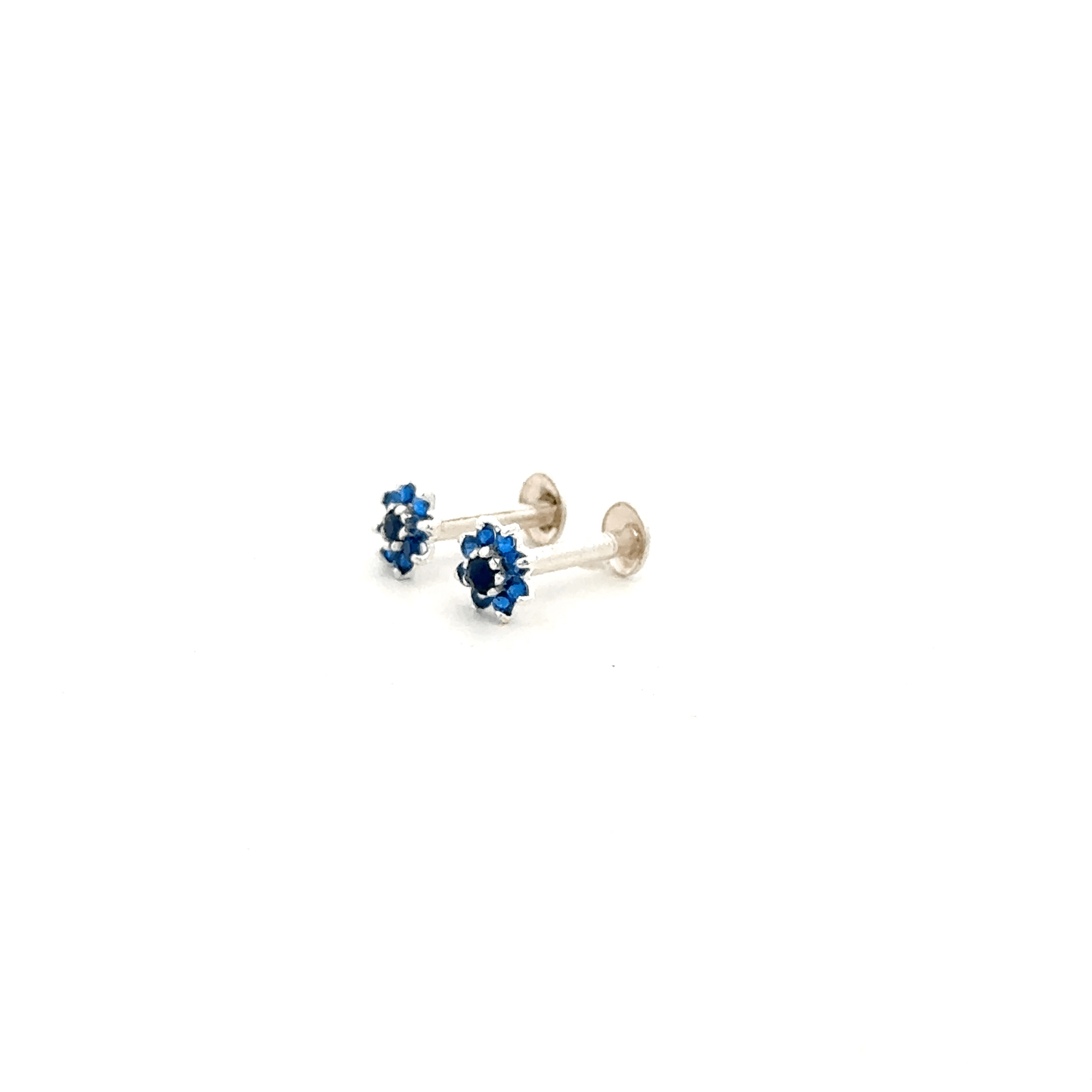 Multistone Blue Second Earring