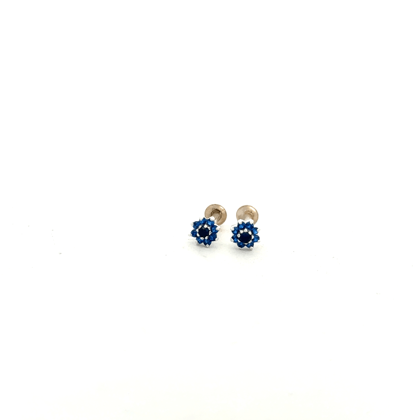 Multistone Blue Second Earring