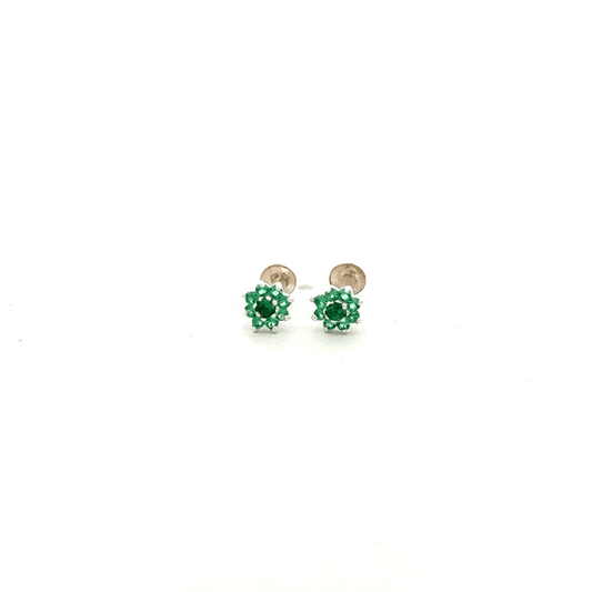 Multistone Green Second Earring