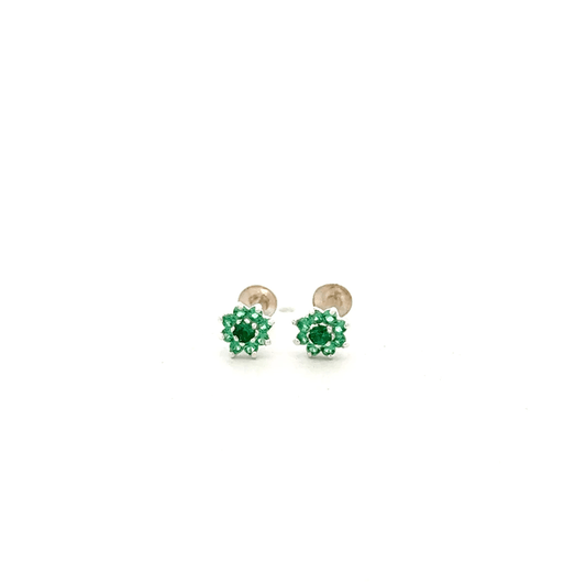 Multistone Green Second Earring