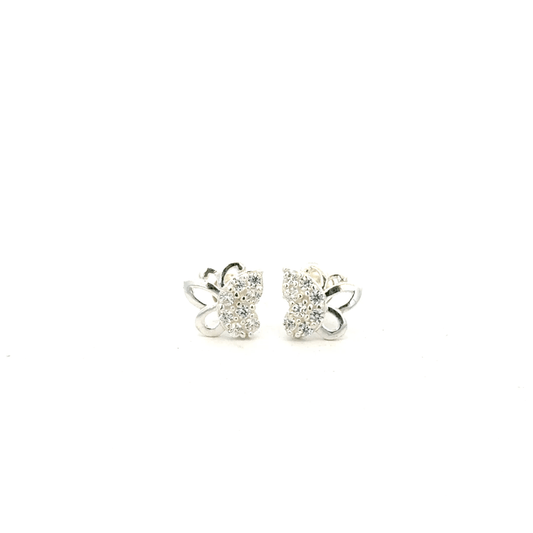 Multistone Butterfly Second Earring