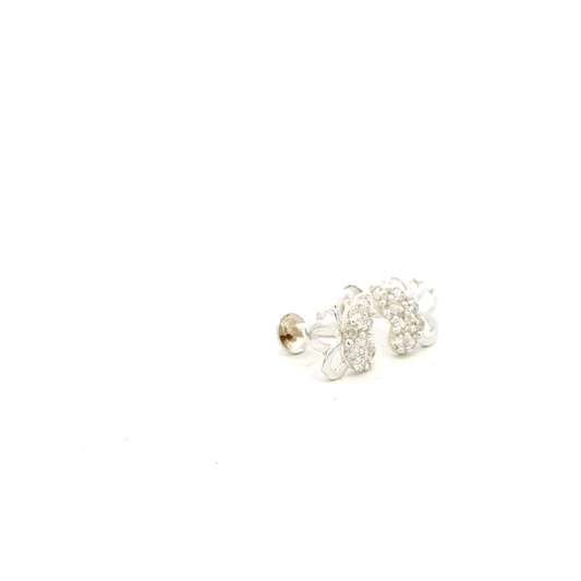 Multistone Butterfly Second Earring