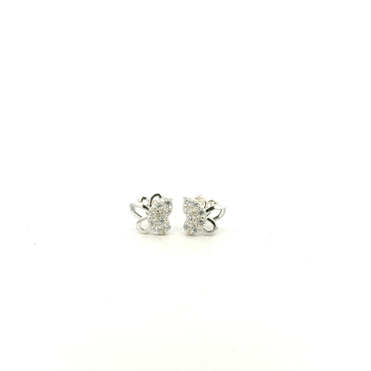 Multistone Butterfly Second Earring