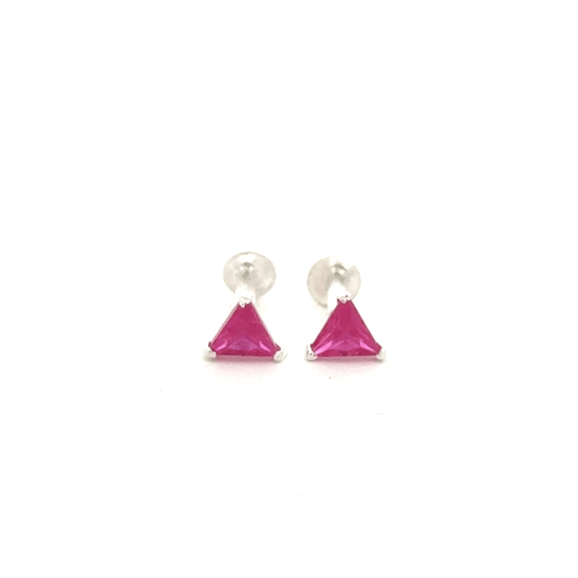 Single Red Stone Second Earring