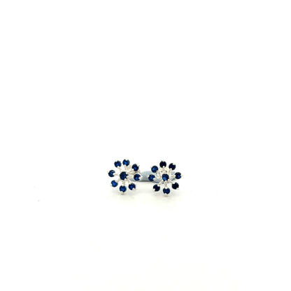 Multistone Blue Second Earrings