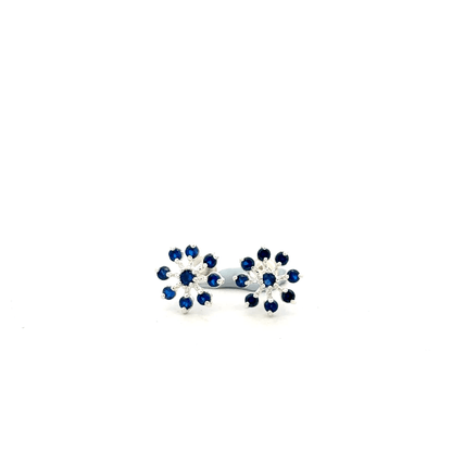 Multistone Blue Second Earrings