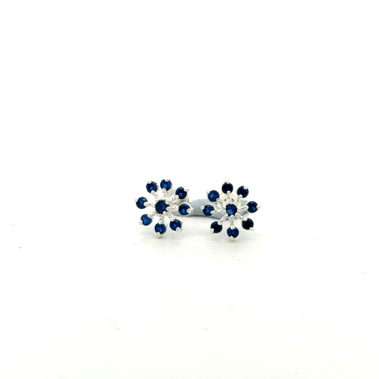 Multistone Blue Second Earrings