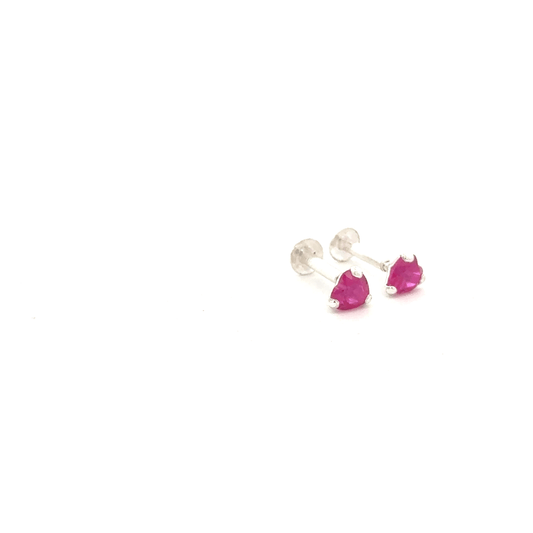 Single Red Stone Second Earring