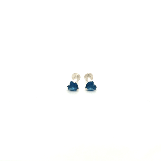 Single Blue Stone Second Earring