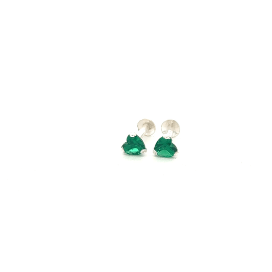 Single Green Stone Second Earring