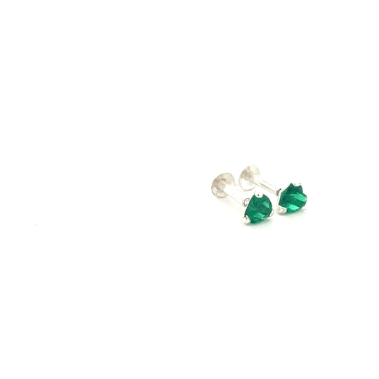 Single Green Stone Second Earring