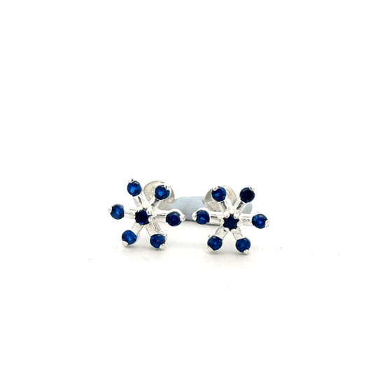 Multistone Blue Second Earrings