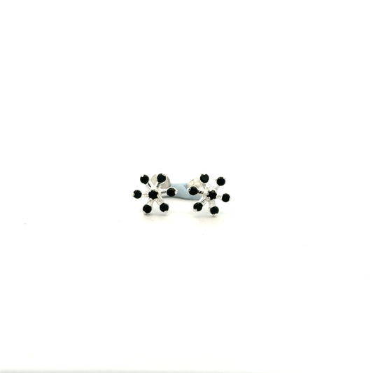 Multistone Black Second Earrings
