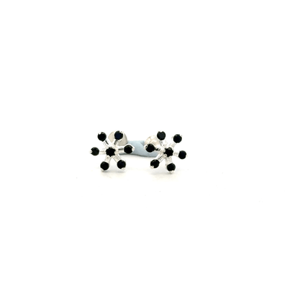 Multistone Black Second Earrings