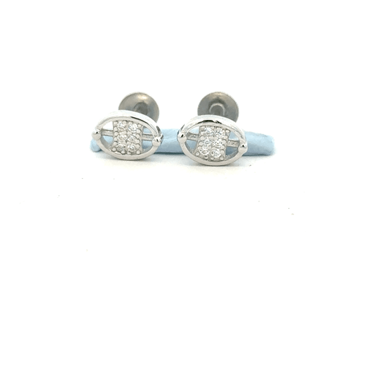 Oval Stone Earring