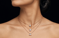 Rosegold Geometry Chain With Pendant