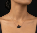 Rosegold Swan Chain With Pendant